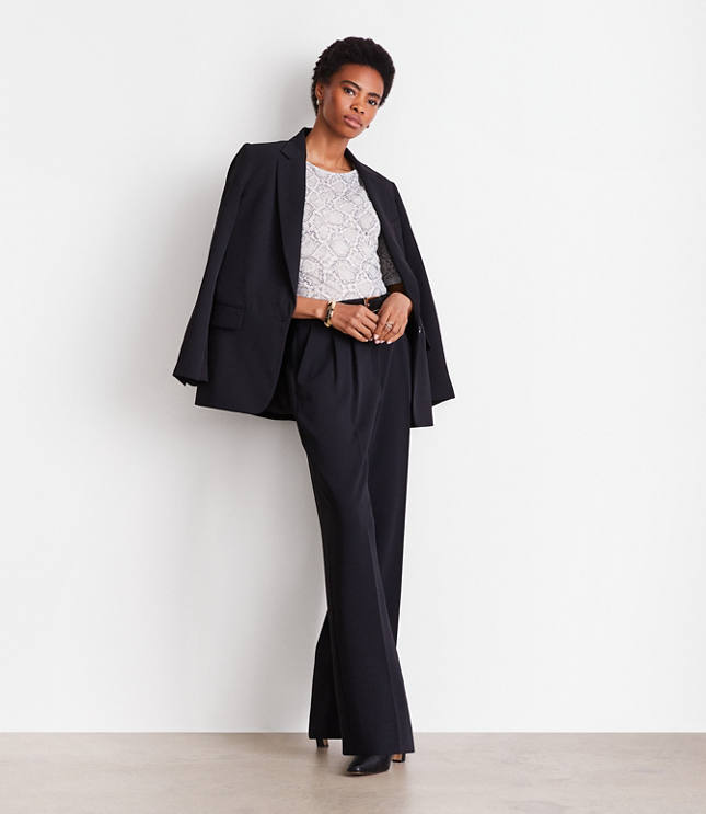 LOFT Versa Snake Print Mesh Elbow Sleeve Tee