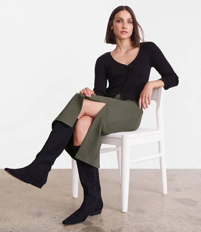 LOFT Versa Ribbed V-Neck Cardigan