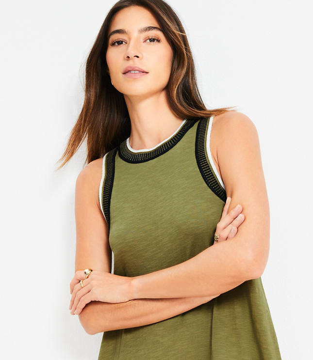 Tall Stitched Tank Mini Dress