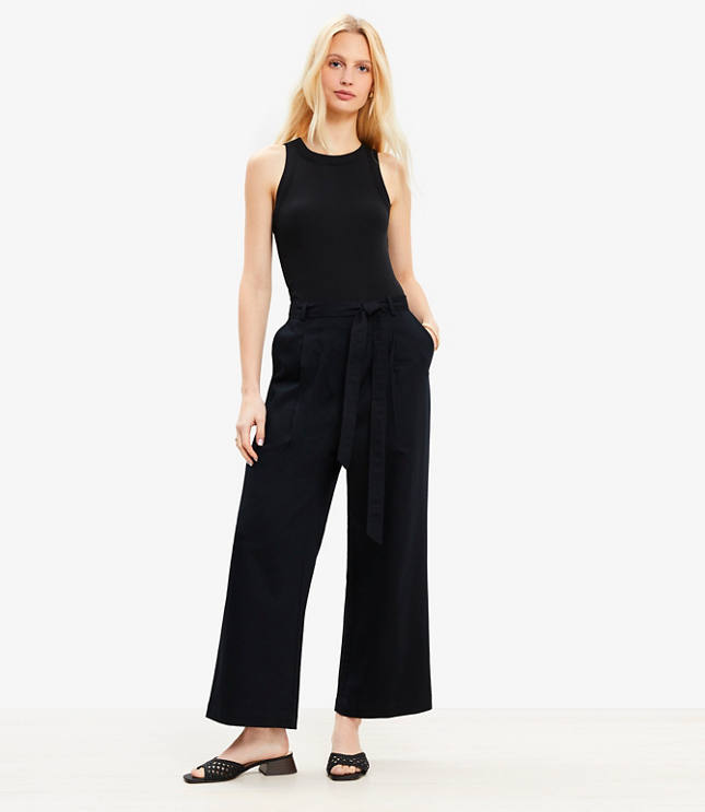 Petite Perfect Ribbed Mixed Media Jumpsuit