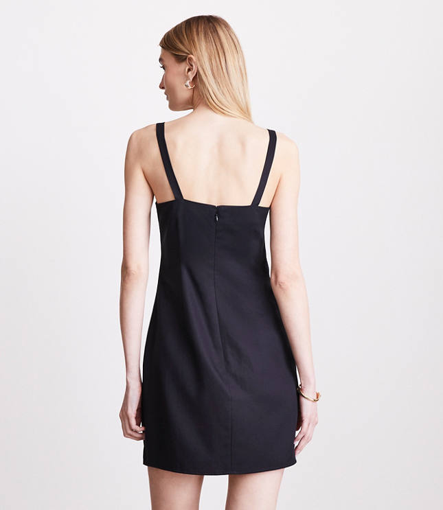 LOFT Versa Pure Spun Pleated Tank Mini Dress