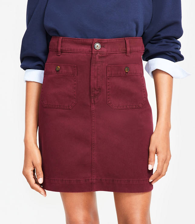 Petite Palmer Mini Pocket Skirt
