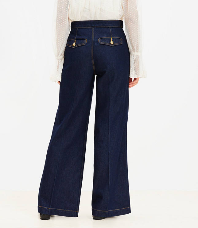 Refined High Rise Trouser Jeans in Rinse Wash