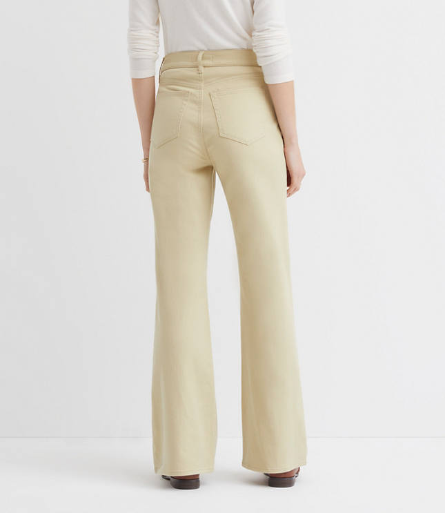 Petite Curvy High Rise Relaxed Flare Pants
