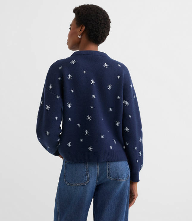 Shimmer Star Blouson Sweater