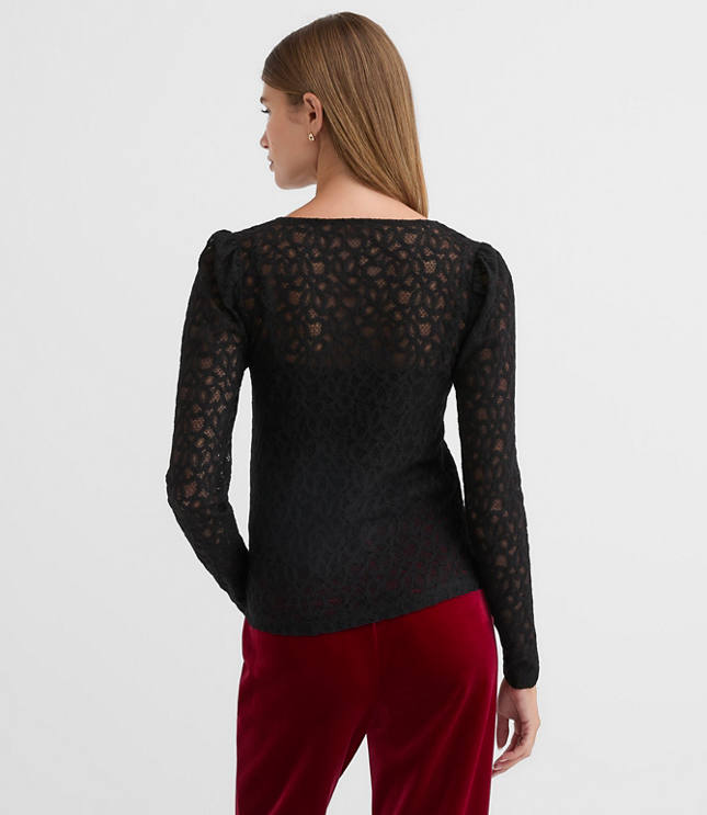 Lace Shawl Cardigan Top