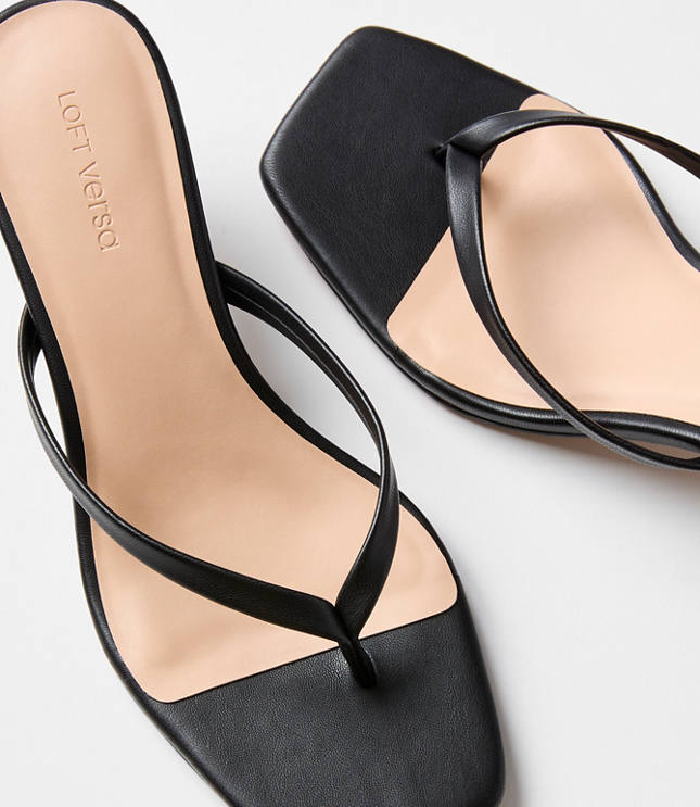 LOFT Versa Kitten Heel Thong Sandals