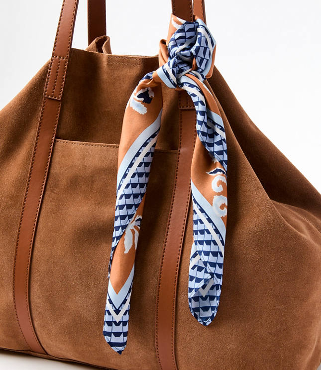 Floral Square Silk Scarf
