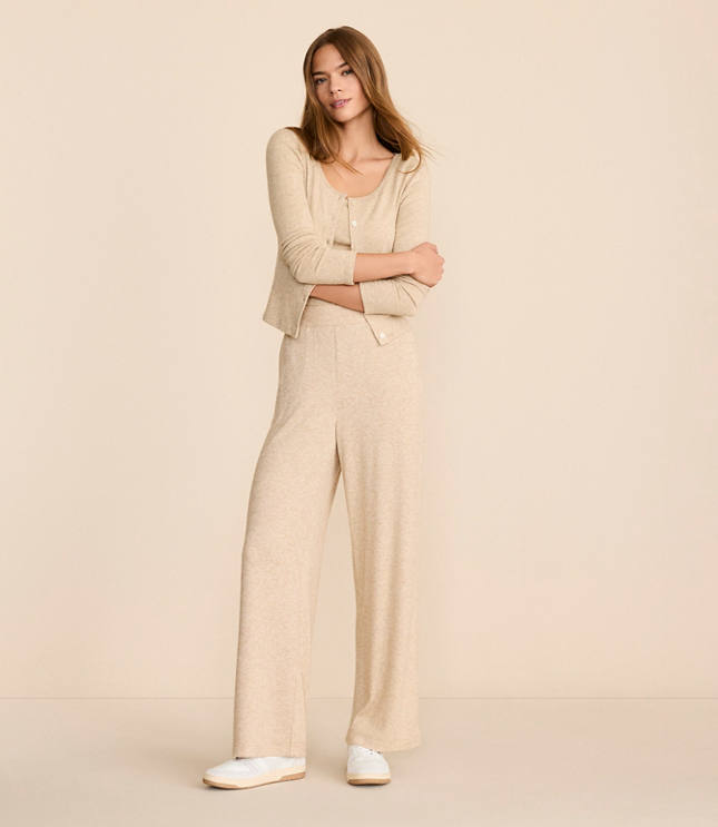 Lou & Grey Cozy Sweater Knit Wide Leg Pants