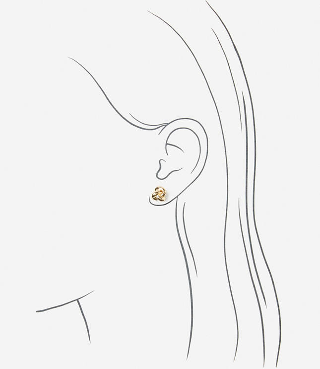 Delicate Knot Stud Earrings