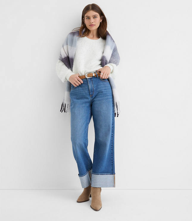 Shimmer Boucle Relaxed Sweater