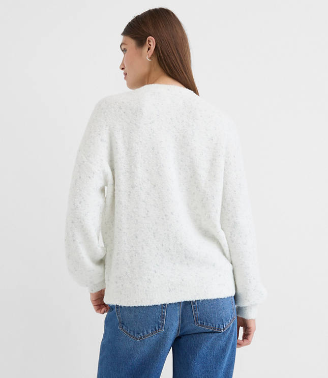 Shimmer Boucle Relaxed Sweater