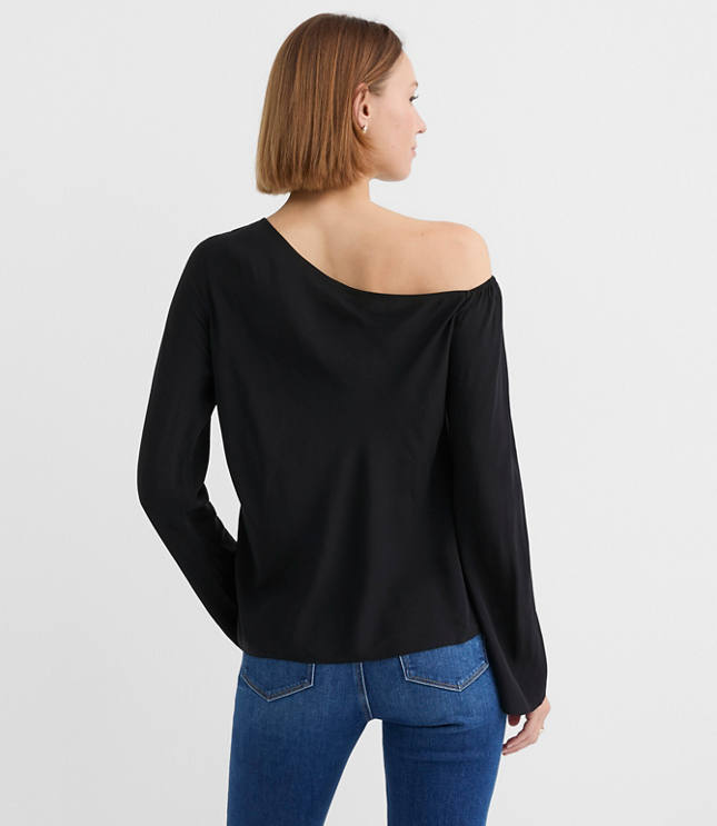 Asymmetrical Off The Shoulder Blouse