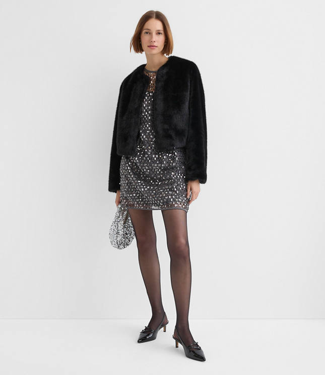 Sequin Cluster Mini Dress