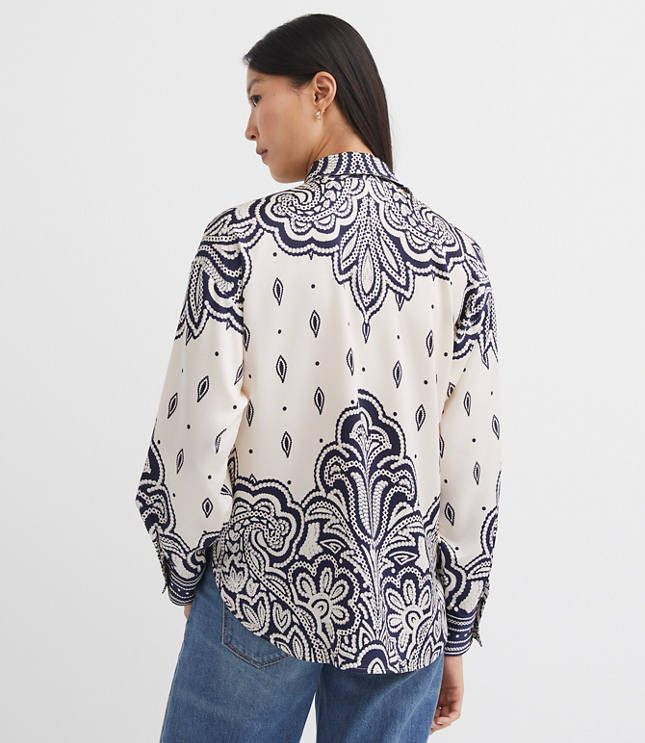 Petite Paisley Everyday Tunic Shirt