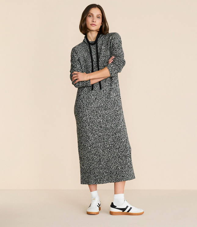 Lou & Grey Drawstring Neck Maxi Sweater Dress