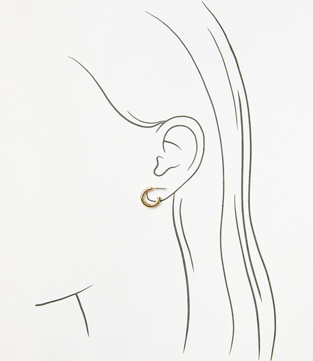 Double Heart Stud Earring Set