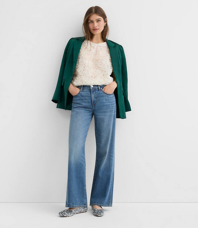 Floral Tulle Bubble Hem Tee