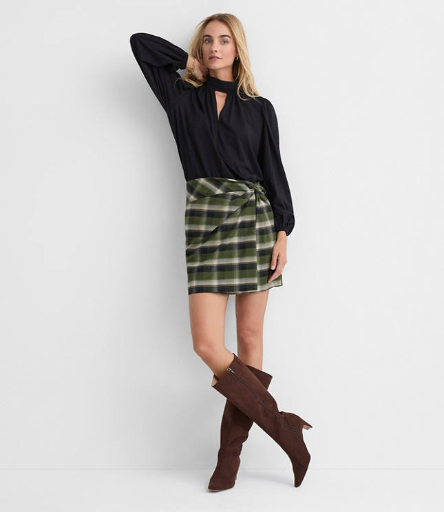 Petite Keyhole Jersey Top