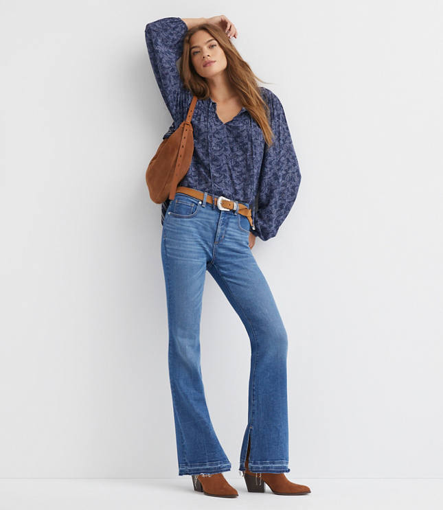 Petite Mid Rise Boot Jeans Luxe Medium Wash