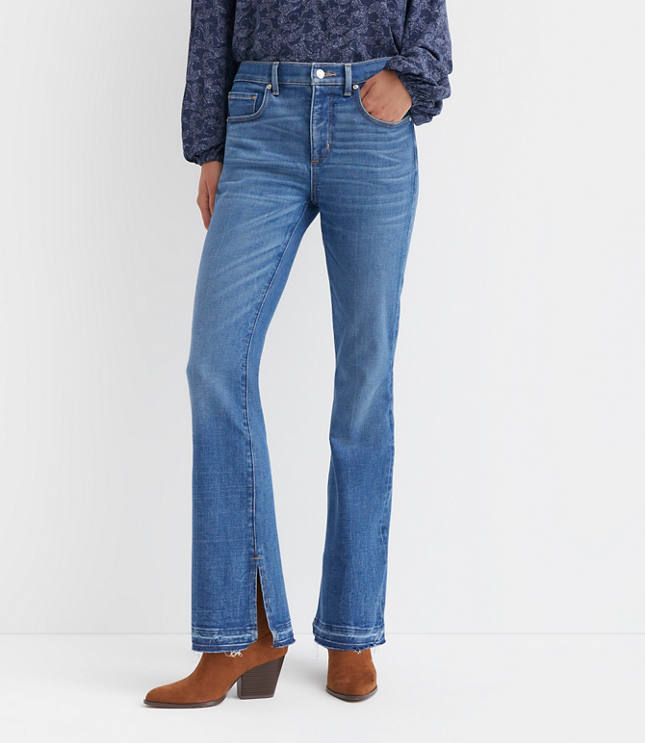 Petite Mid Rise Boot Jeans Luxe Medium Wash