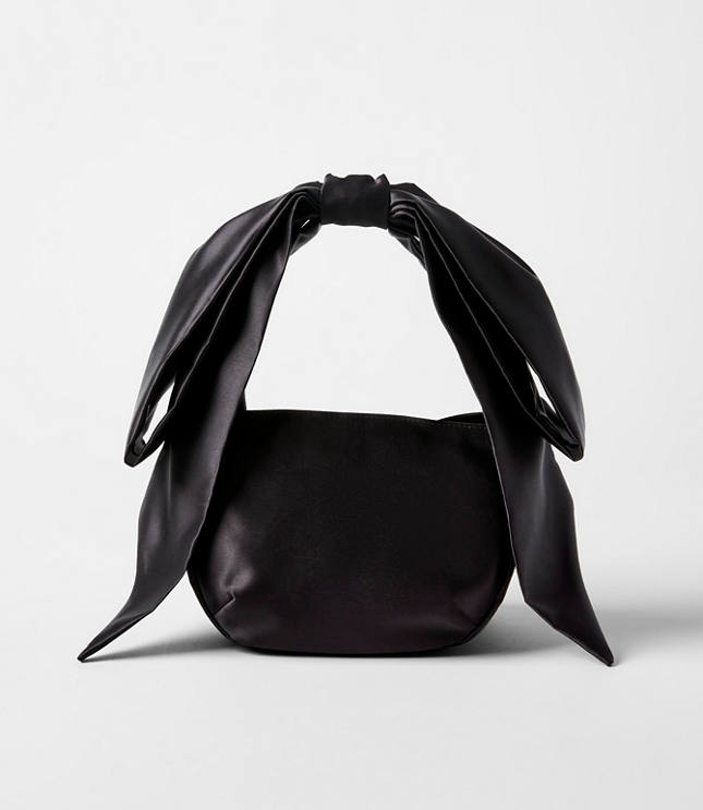 Satin Bow Handle Bag
