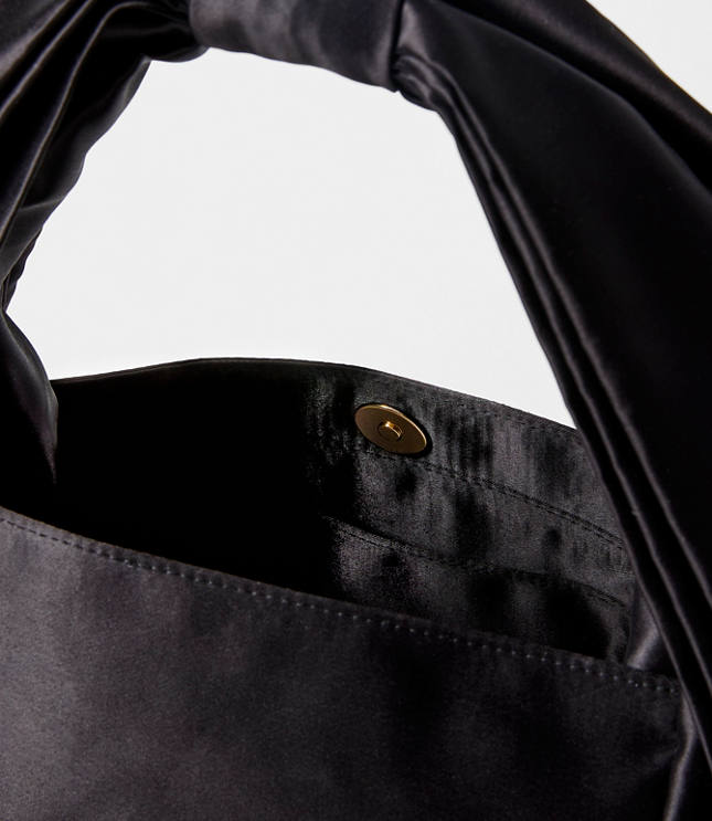 Satin Bow Handle Bag