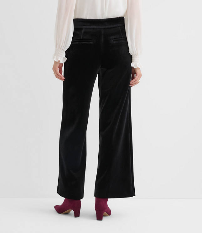 Curvy Clean Wide Leg Pants in Velvet