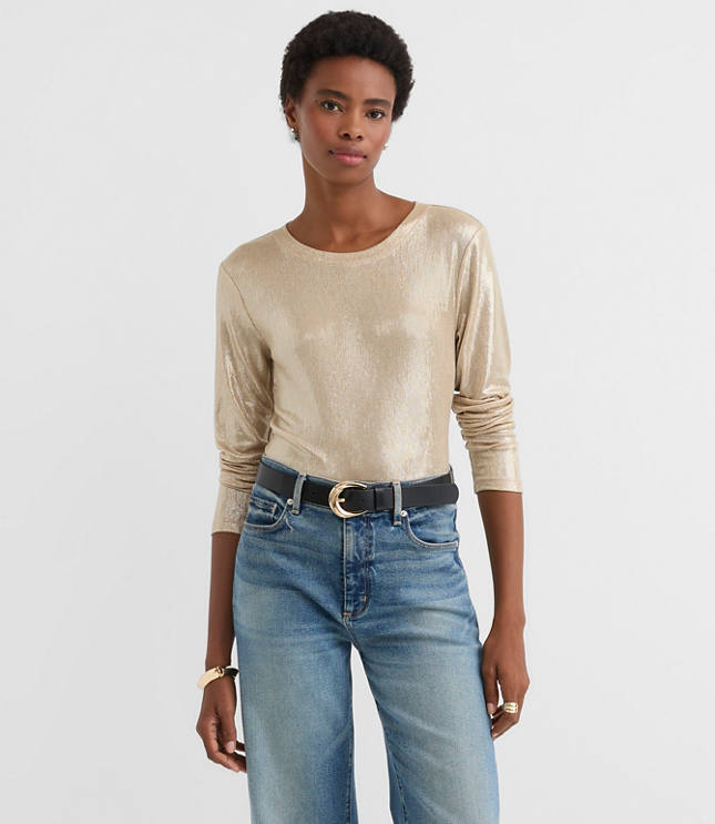 Foil Long Sleeve Everyday Tee