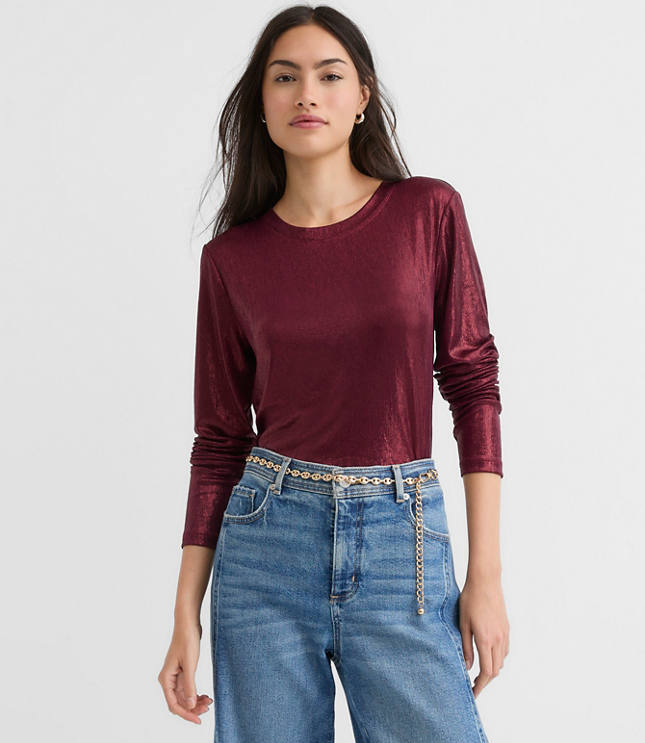 Foil Long Sleeve Everyday Tee