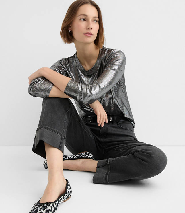 Foil Long Sleeve Everyday Tee