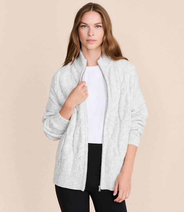 Petite Lou & Grey Oversized Cable Coatigan