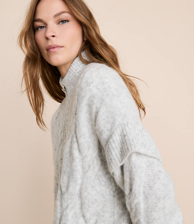 Petite Lou & Grey Oversized Cable Coatigan