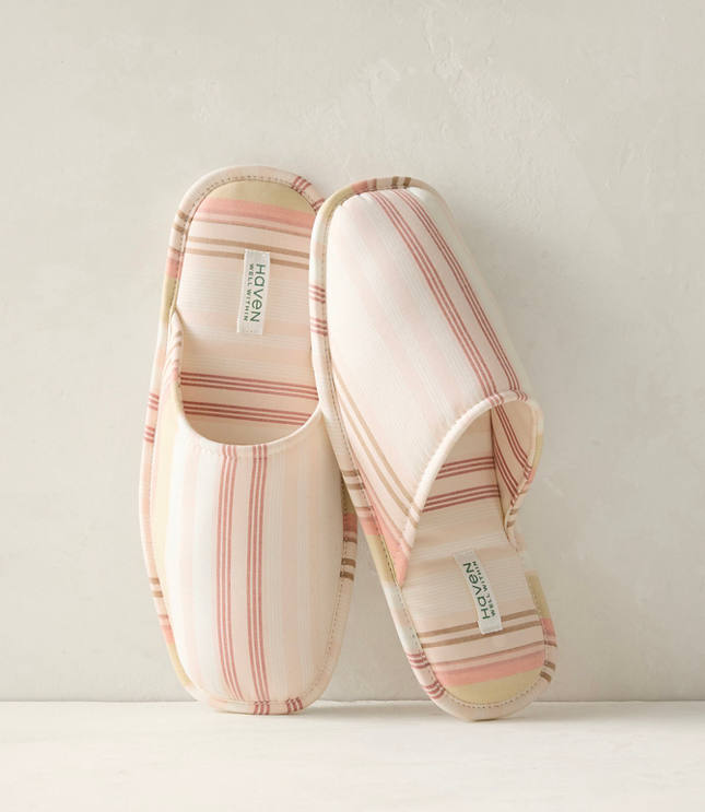 Haven Well Within Lightweight Cotton Poplin Slippers