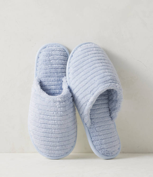 Haven Well Within Organic Cotton Terry Ripple Slippers