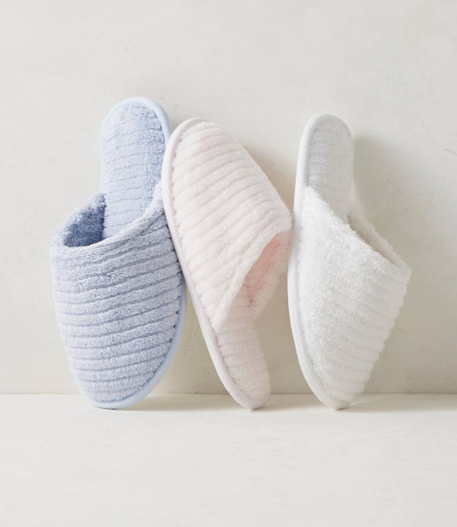 Haven Well Within Organic Cotton Terry Ripple Slippers
