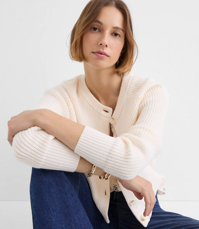 Ribbed Relaxed Cardigan