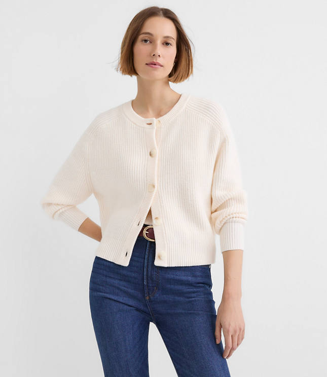 Ribbed Relaxed Cardigan