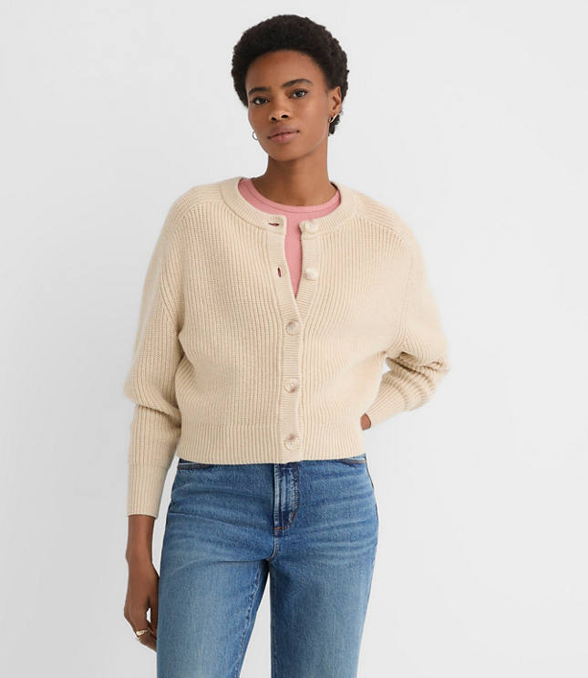 Ribbed Relaxed Cardigan