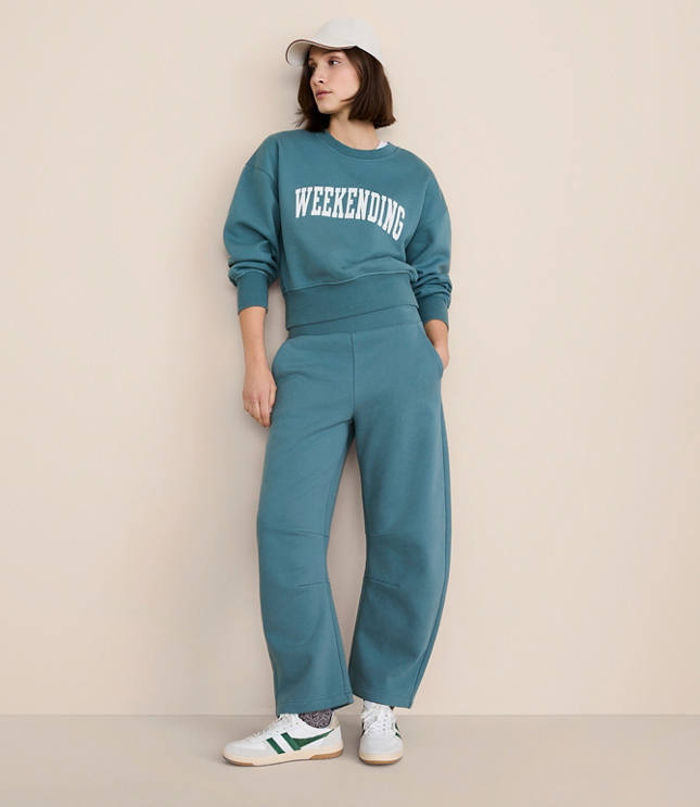 Petite Lou & Grey Elite Fleece Barrel Pants