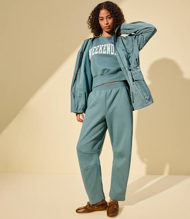 Petite Lou & Grey Elite Fleece Barrel Pants