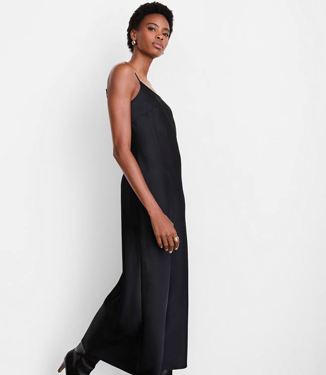 LOFT Versa Satin Maxi Slip Dress
