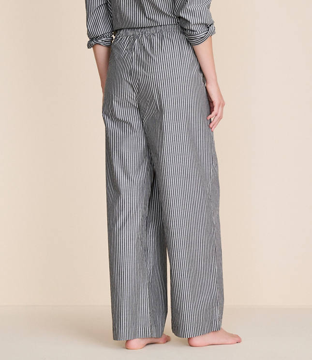 Striped Poplin Pajama Pants
