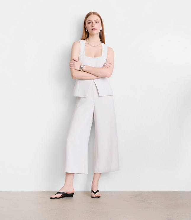 LOFT Versa Crepe Drape Culottes