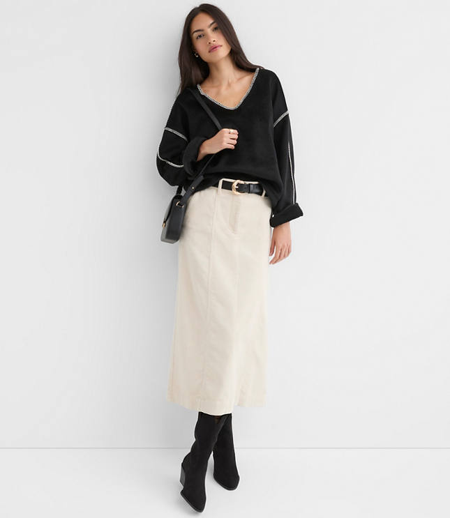 Whipstitch Fleece Top