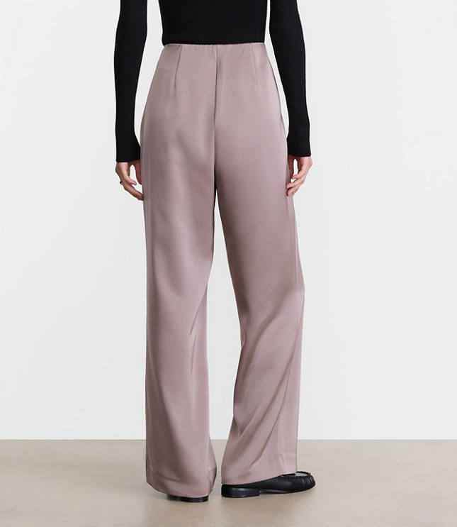 LOFT Versa Satin Straight Pants