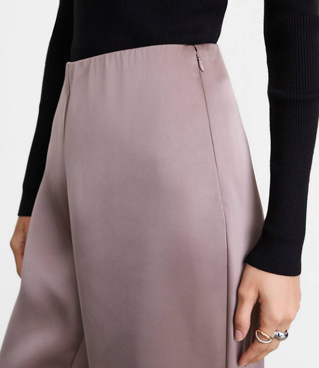 LOFT Versa Satin Straight Pants