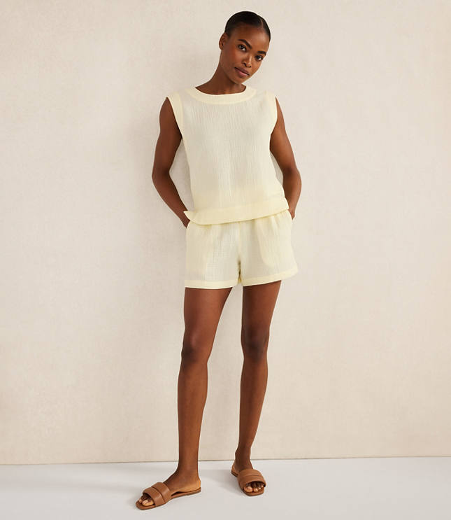 Haven Well Within Organic Cotton Gauze Shorts