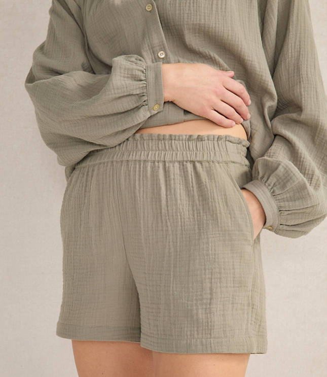 Haven Well Within Organic Cotton Gauze Shorts