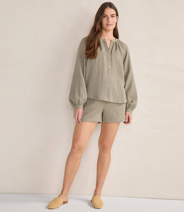 Haven Well Within Organic Cotton Gauze Shorts